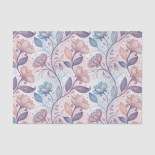 Pastel Bloemschildering Abstract Schilderkunstpatr Tissuepapier