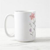 Pastel Bloom Bloemen Klemborden Tiener Meisjes Koffiemok (Links)