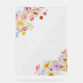 Pastel Bloom Floral Mariage Bienvenue (Recto)
