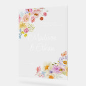 Pastel Bloom Floral Mariage Bienvenue (Angle)
