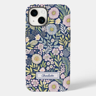 Pastel Blooms Naam Case-Mate iPhone 14 Hoesje