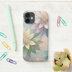 Pastel Blossom Burst: Bloemen explosie patroon iPhone 12 Mini Hoesje