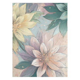 Pastel Blossom Burst: Bloemen explosie patroon Tafelkleed