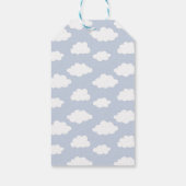 Pastel Blue 1st Trip rondom de Sun Gift-Labels Cadeaulabel (Achterkant)