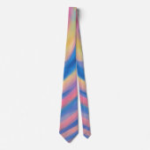 Pastel Blue and Pink Artsy Tie Stropdas (Voorkant)