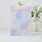 Pastel Blue Art Moderne Conseil Mariage (Debout devant)