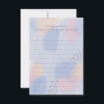 Pastel Blue Art Moderne Conseil Mariage<br><div class="desc">Collectez les mots de la sagesse du mariage à vos invités mariages avec ces cartes de conseils élégantes. Cette oeuvre originale est une interprétation moderne du design Memphis Style des années 80 dans une palette de couleurs pastel onirique. Facile à personnaliser. Coordonner les éléments disponibles. Oeuvre originale de Debbie à...</div>