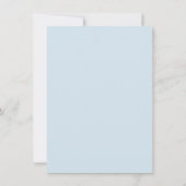 Pastel Blue Baby shower Invitation Douche Invitati (Dos)