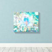 Pastel Blue Blossom Canvas Afdruk (Insitu (Houten vloer))