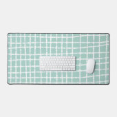 Pastel Blue Check Motif doux et moderne (Clavier et souris)