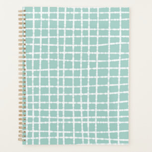Pastel Blue Check Motif Soft et élégant