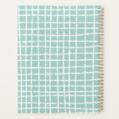 Pastel Blue Check Motif Soft et élégant (Dos)