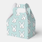 Pastel Blue Cute Easter Bunny Pattern Bedankdoosjes (Voorkant Zijde)