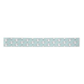 Pastel Blue Cute Easter Chick & Eggs Pattern Lint (Voorkant)