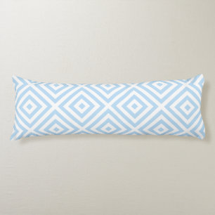 Pastel Blue Diamond Pattern Lichaamskussen