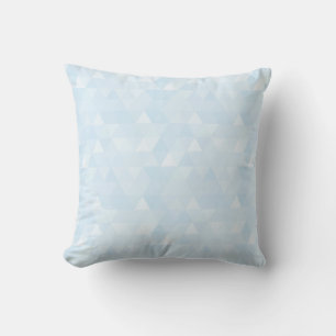 Pastel Blue Driangle Mosaic Pillow Kussen