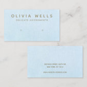 Pastel Blue Earring Display Visitekaartje (Voorkant / Achterkant)