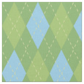 Pastel Blue en Green Argyle Pattern Stof (Close Up)