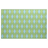 Pastel Blue en Green Argyle Pattern Stof (Fat Quarter)