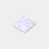 Pastel Blue en Paarse marmer vloeibare textuur Post-it® Notes (Schuin)