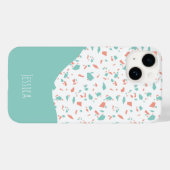 Pastel Blue en roze, speciaal gepersonaliseerd Ter Case-Mate iPhone Case (Achterkant (horizontaal))