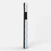 Pastel Blue en White Checkerboard Case-Mate iPhone Case (Achterkant/rechts)