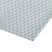 Pastel Blue en White Checkerboard Snijplank (Hoek)