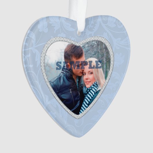 Pastel Blue Faux Diamond Modèle photo (devant)