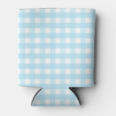 Pastel Blue Gingham Pattern Blikjeskoeler (Voorkant)