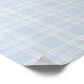 Pastel Blue Gingham Poster (Hoek)