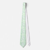 Pastel Blue Green Valentine Hearts Cravate homme (Devant)