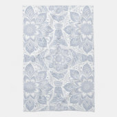 Pastel Blue Mandala Theedoek (Verticaal)