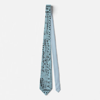 Pastel Blue Music Notes  Stropdas