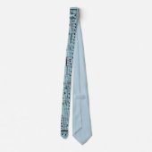 Pastel Blue Music Notes Stropdas (Achterkant)