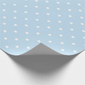 Pastel Blue Naadloze Small Polka Dot Style 30 W Cadeaupapier (Hoek)