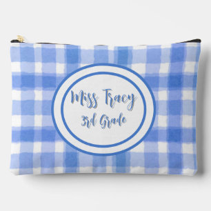 Pastel Blue Plaid Custom Etui