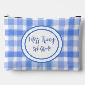 Pastel Blue Plaid Custom Etui