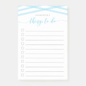 Pastel Blue Relax Script Wat te doen lijst Post-it® Notes (Voorkant)