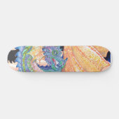 Pastel Blue Roos Dragon Skateboard (Horizontaal)