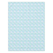 Pastel Blue Seashells Tafelkleed (Voorkant)