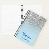 Pastel Blue Silver Parties scintillant Ombre Perso (Devant avec enveloppe)