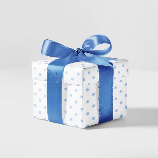 Pastel Blue Small Polka Dot Cadeaupapier