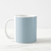 Pastel Blue Solid Color Koffiemok (Links)
