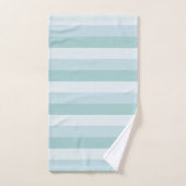 Pastel Blue Striped Moderne Élégant Modèle (Serviette à main)