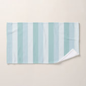 Pastel Blue Striped Moderne Élégant Modèle (Serviette à main)