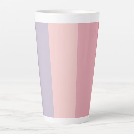 Pastel Blue tot roze latte Mok (Voorkant)