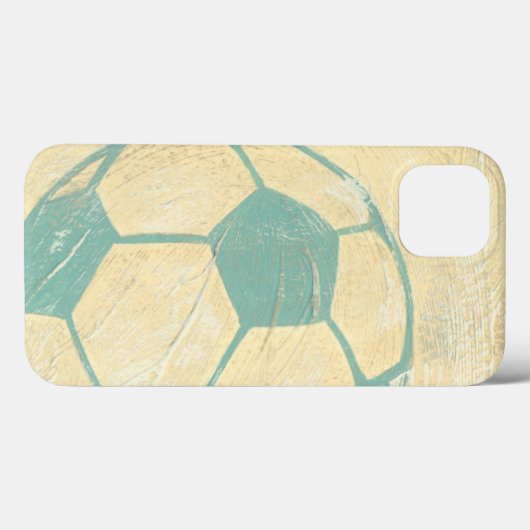 Pastel Blue Voetbal van Chariklia Zarris Case-Mate iPhone Case (Achterkant (horizontaal))