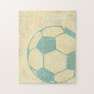 Pastel Blue Voetbal van Chariklia Zarris Legpuzzel