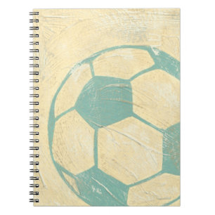 Pastel Blue Voetbal van Chariklia Zarris Notitieboek
