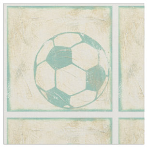 Pastel Blue Voetbal van Chariklia Zarris Stof